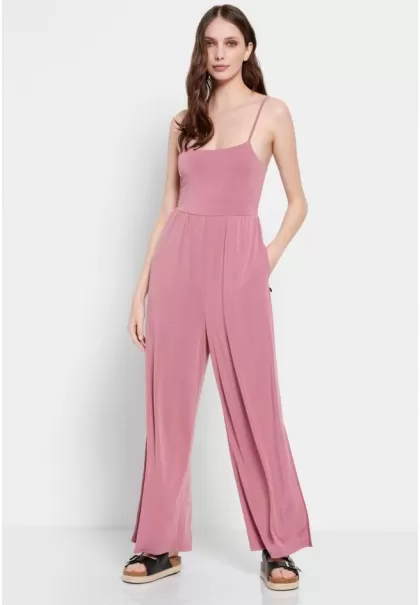 Women's Dresses Women's Jumpsuit With Side Pockets Dynamic Funky-Buddha Vintage Pink