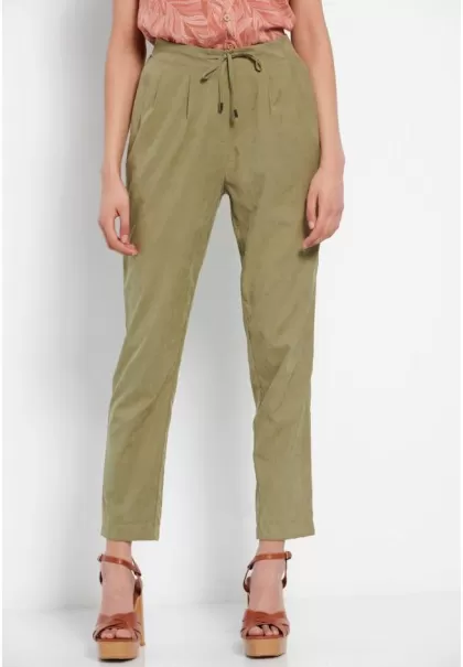 High-Performance Women's Trousers Women's Casual Trousers Olive Oil Funky-Buddha