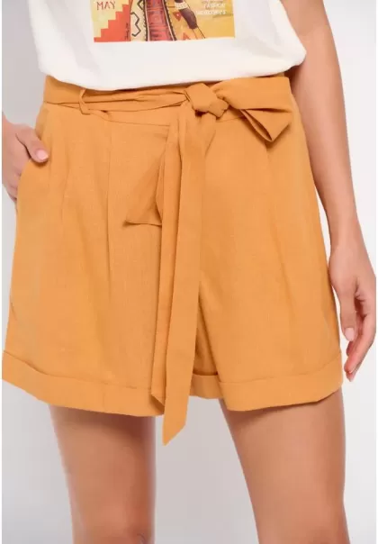 Sun Cost-Effective Shorts Linen Blend Shorts Funky-Buddha Women's