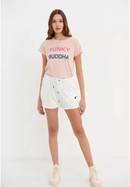 Shorts Off White Shop Jogger Shorts With Embroidered Logo Funky-Buddha Women's