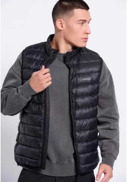 Funky-Buddha Jackets & Coats Black Maximize Men's Men's Winter Vest Jacket With Warm Down Padding