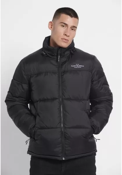 Men's Outdoor Puffer Jacket Jackets & Coats Professional Men's Funky-Buddha Black