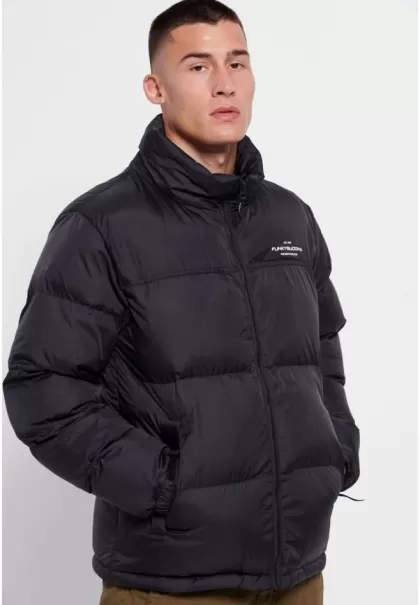 New Men's Men's Outdoor Puffer Jacket Funky-Buddha Jackets & Coats Black