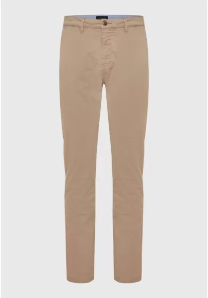 Men's Men's Chino Pants - The Essentials Trousers Greige Funky-Buddha Markdown