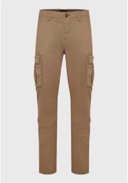 Funky-Buddha Men's Comfort Cargo Pants - The Essentials Cigar Men's Sustainable Trousers