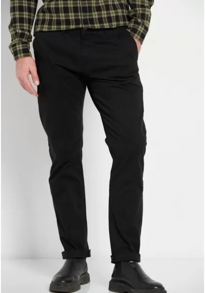 Men's Trousers Funky-Buddha Clean Black Essential Comfort Chinos