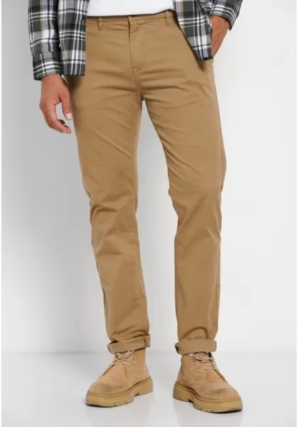 Essential Comfort Chinos Trousers Men's Funky-Buddha Reliable Beige