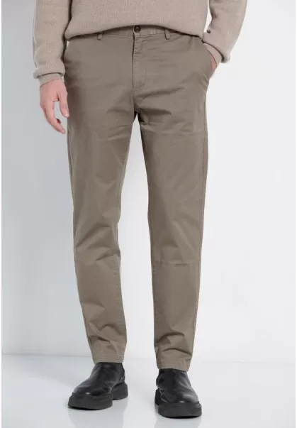 Men's Online Trousers Lt Brown Funky-Buddha Men's Comfort Chinos - Marron Label