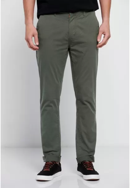 Reliable Trousers Funky-Buddha Essential Comfort Chinos Men's Dusty Green