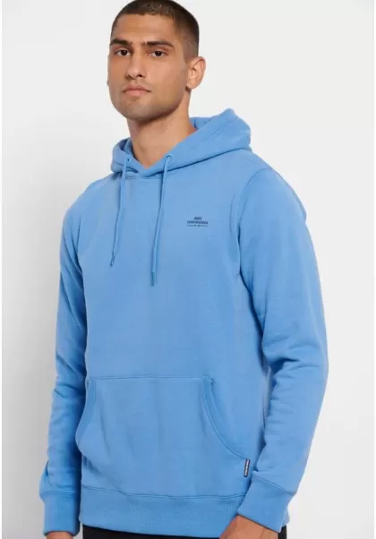 Funky-Buddha Essential Overhead Hoodie Sweatshirts & Hoodies Riviera Blue Buy Men's