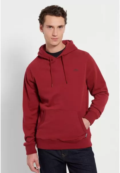 Men's Implement Funky-Buddha Sweatshirts & Hoodies Cranberry Essential Overhead Hoodie