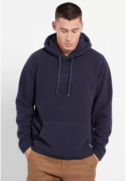 Sweatshirts & Hoodies Functional Men's Overhead Fleece Hoodie Funky-Buddha Navy