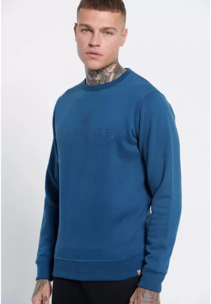 Funky-Buddha Ocean Sweatshirts & Hoodies Charming Men's Chest Printed Crew-Neck Sweatshirt Garage 55