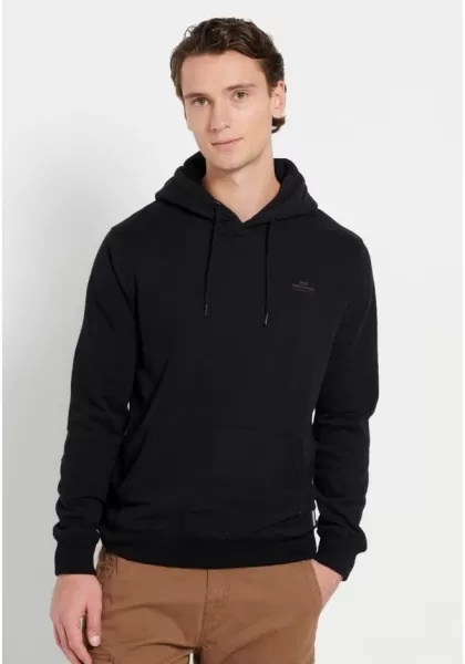 Men's Sweatshirts & Hoodies Essential Overhead Hoodie Funky-Buddha Refashion Black