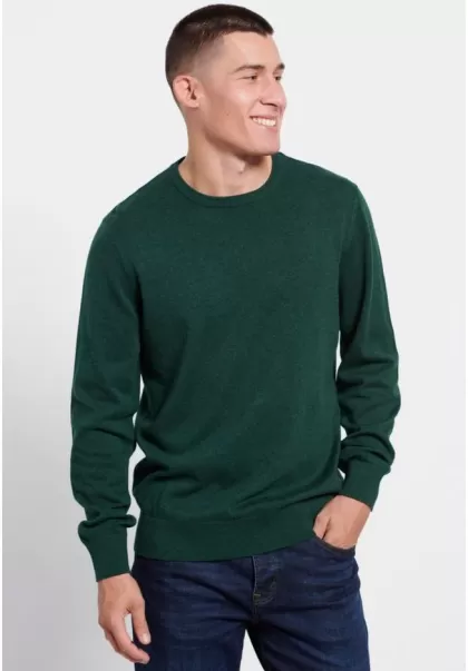 Knitwear & Cardigans Men's Funky-Buddha Pesto Mel Introductory Offer Essential Crew Neck Sweater