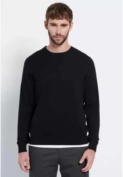 Knitwear & Cardigans Black Funky-Buddha Men's Eclectic Men's Slim Fit Wool Blend Sweater Marron