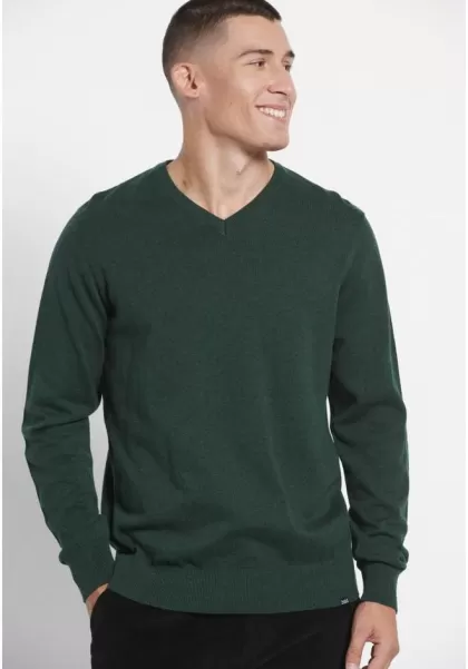 Pesto Mel Essential V-Neck Sweater Funky-Buddha Men's Ergonomic Knitwear & Cardigans