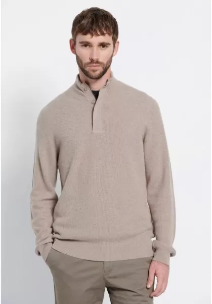 Mocca Mel Funky-Buddha Men's Peaceful Men's Slim Fit Wool Blend Sweater - Marron Label Knitwear & Cardigans
