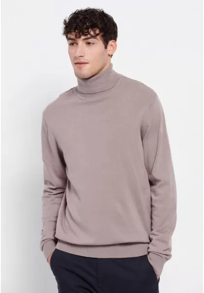 Men's Men's Turtle Neck Sweater Funky-Buddha Knitwear & Cardigans Spacious Zinc Grey