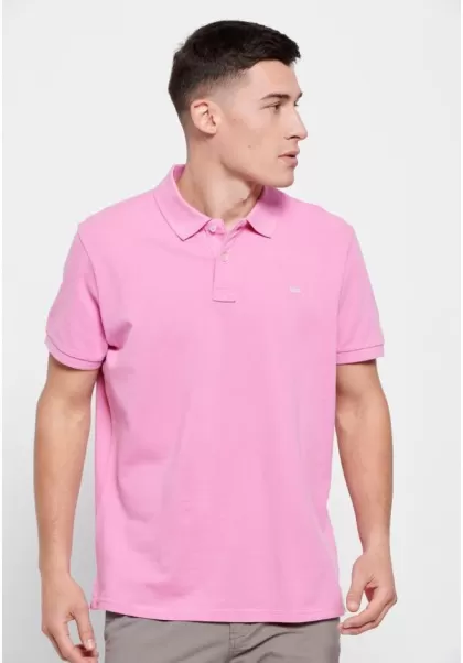 Wild Rose Polo Shirts Blowout Essential Pique Cotton Polo Shirt Funky-Buddha Men's
