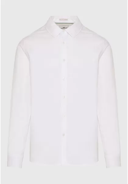 Funky-Buddha Robust Men's Shirts White Men's Oxford Shirt