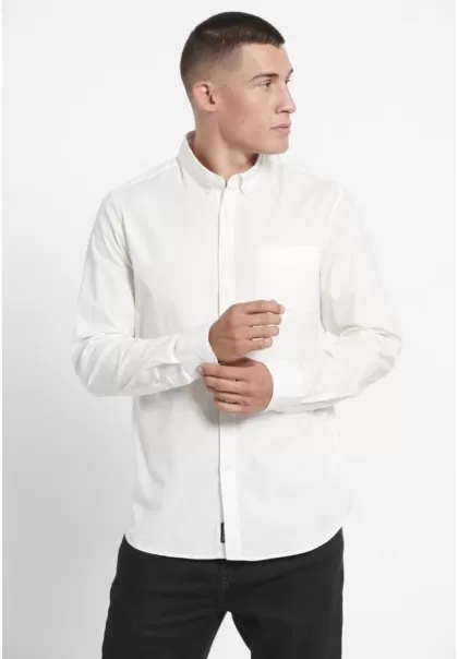 White Funky-Buddha Sleek Shirts Men's Cotton Shirt Men's