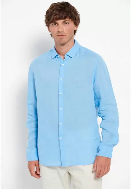 Men's Essential Linen Shirt Savings Funky-Buddha Ciel Shirts