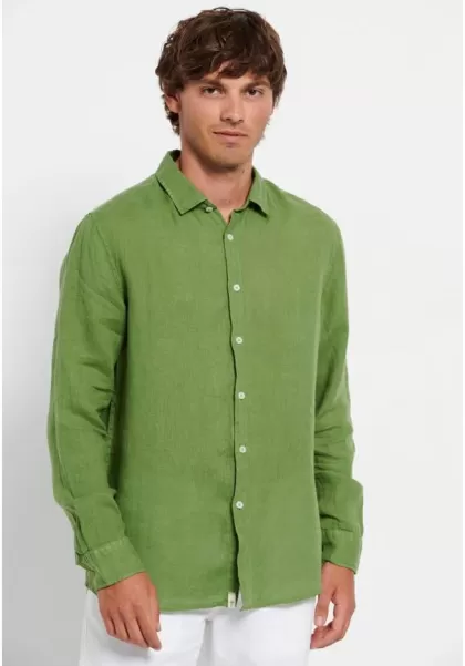 Men's Funky-Buddha Personalized Essential Linen Shirt Billard Shirts