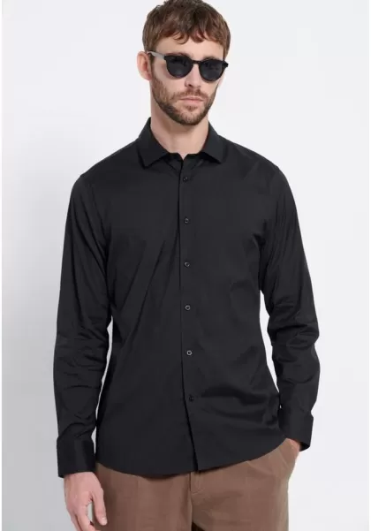 Deal Black Shirts Men's Poplin Shirt - Marron Label Funky-Buddha Men's
