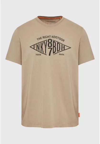 Deal Cigar T-Shirt With Branded Text Artwork Print Funky-Buddha Men's T-Shirts