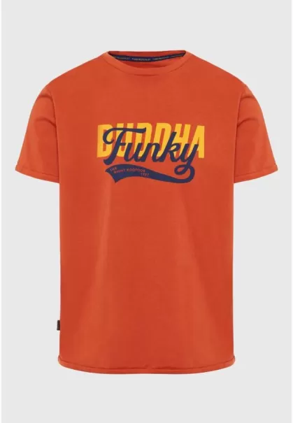 Paprika T-Shirts Funky-Buddha T-Shirt With Funky Buddha Print Functional Men's