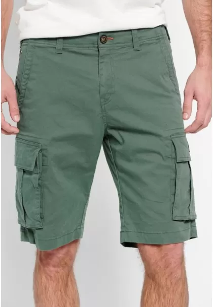 Dusty Green Enrich Funky-Buddha Shorts Men's Essential Cargo Shorts