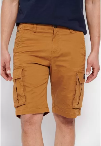 Men's Whiskey Final Clearance Funky-Buddha Shorts Essential Cargo Shorts