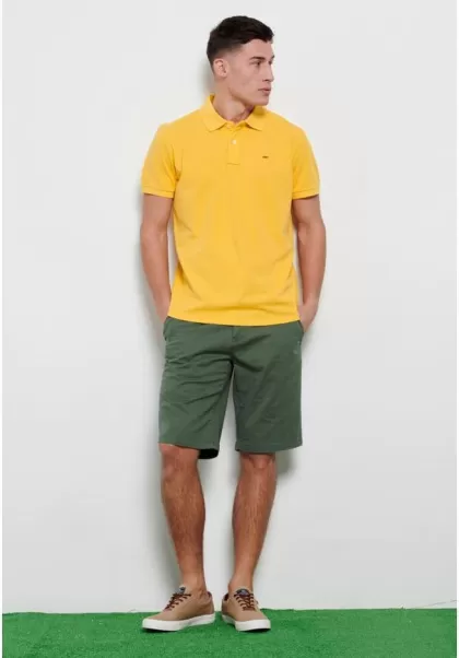 Men's Essential Chino Shorts Funky-Buddha Simple Shorts Dusty Green