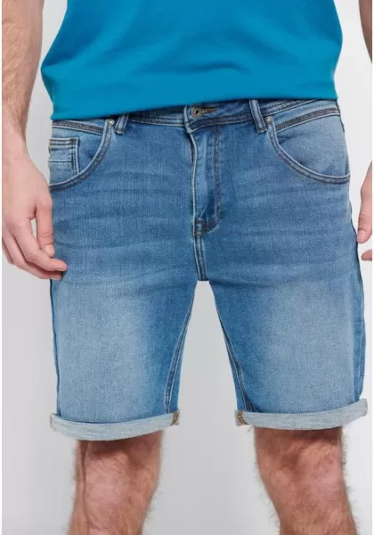 Md Blue Shorts Funky-Buddha Denim Shorts Premium Men's